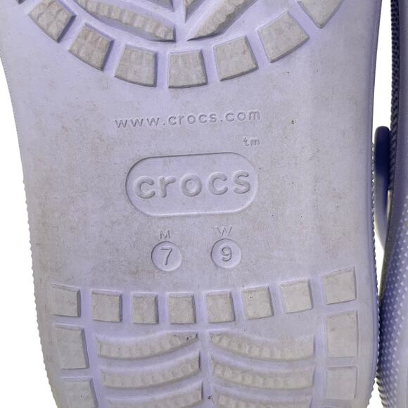 Crocs Mega Crush Clogs Platform Slip On Shoes Purple Womens 9 Comfort Retro - Picture 8 of 9